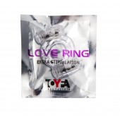 Прозрачное виброкольцо с двумя вибропульками - Toyfa Basic - в Петрозаводске купить с доставкой