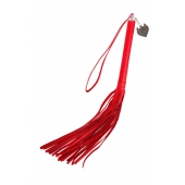 Красная кожаная плеть с петлёй - 50 см. - Pecado - купить с доставкой в Петрозаводске