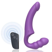 Фиолетовый безремневой страпон Straples Strap-On Dildo - Erokay - купить с доставкой в Петрозаводске