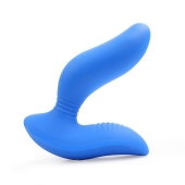 Синий вибромассажер простаты 3,5’’ Curve P-spot Massager - 12 см. - Erokay - в Петрозаводске купить с доставкой