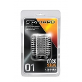 Прозрачная насадка с шипами STAY HARD COCK SLEEVE 01 CLEAR - Blush Novelties - в Петрозаводске купить с доставкой