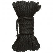 Черная верёвка для связывания и фиксации Bind Tie - 15,24 м. - Doc Johnson - купить с доставкой в Петрозаводске