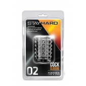 Прозрачная насадка на пенис с шишечками STAY HARD COCK SLEEVE 02 CLEAR - Blush Novelties - в Петрозаводске купить с доставкой