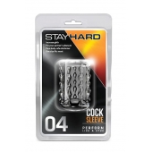 Прозрачная насадка с бороздками STAY HARD COCK SLEEVE 04 CLEAR - Blush Novelties - в Петрозаводске купить с доставкой