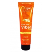 Гель с эффектом вибрации Lube Tube Vibe Medium Pina Colada - 100 мл. - ORGIE - купить с доставкой в Петрозаводске