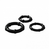 Набор из 3 черных эрекционных колец Babooom Ring Set - Adrien Lastic - в Петрозаводске купить с доставкой