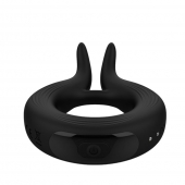 Черное эрекционное кольцо Marry Me Rechargeable Vibrating Cockring - Adrien Lastic - в Петрозаводске купить с доставкой