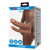 Реалистичная полая насадка на член для двойного проникновения Yairon - 17,5 см. - Baile - купить с доставкой в Петрозаводске