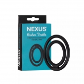 Черное двойное эрекционное кольцо Nexus Enduro Double - Nexus Range - в Петрозаводске купить с доставкой