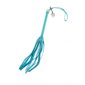 Голубая кожаная плеть - 50 см. - Pecado - купить с доставкой в Петрозаводске