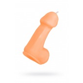 Оранжевая свеча в форме пениса - 47 гр. - Pecado - купить с доставкой в Петрозаводске