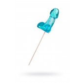 Голубой леденец в форме члена со вкусом блю кюрасао - 80 гр. - Sosuчki - купить с доставкой в Петрозаводске