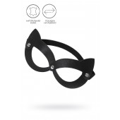 Черная открытая маска с ушками кошки - Pecado - купить с доставкой в Петрозаводске