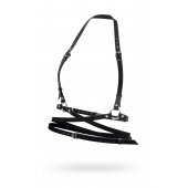 Черная кожаная портупея «Осанка» - Pecado - купить с доставкой в Петрозаводске