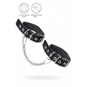 Черные оковы из одного ремешка с люверсами - Pecado - купить с доставкой в Петрозаводске