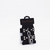 Черные кожаные оковы с регулируемыми ремешками - Crazy Handmade - купить с доставкой в Петрозаводске