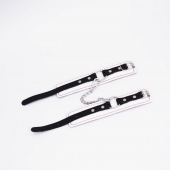 Бело-красные кожаные оковы - Crazy Handmade - купить с доставкой в Петрозаводске