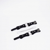 Черные кожаные наручники с кольцом - Crazy Handmade - купить с доставкой в Петрозаводске