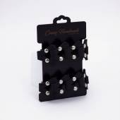 Черные кожаные оковы из звеньев - Crazy Handmade - купить с доставкой в Петрозаводске