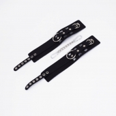 Черные кожаные оковы Sex - Crazy Handmade - купить с доставкой в Петрозаводске