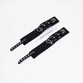 Черные кожаные оковы Sex - Crazy Handmade - купить с доставкой в Петрозаводске