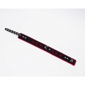 Черно-красный ошейник Sex - Crazy Handmade - купить с доставкой в Петрозаводске