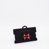 Черный ошейник с красным декором и строчкой - Crazy Handmade - купить с доставкой в Петрозаводске