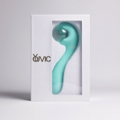 Бирюзовый вибромассажёр с деликатными токами - Youvic - купить с доставкой в Петрозаводске