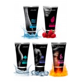 Набор из 5 лубрикантов JUJU (увлажняющий, Hot+, Long, Anal, малина) - JuJu - купить с доставкой в Петрозаводске