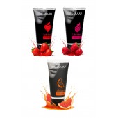 Набор из 3 съедобных лубрикантов JUJU (клубника, малина, грейпфрут) - JuJu - купить с доставкой в Петрозаводске