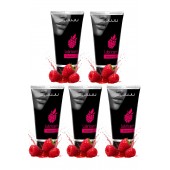 Набор из 5 съедобных лубрикантов JUJU со вкусом малины - JuJu - купить с доставкой в Петрозаводске