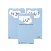Набор из 3 упаковок ультратонких презервативов Pleasure Lab (по 12 шт.) - Pleasure Lab - купить с доставкой в Петрозаводске