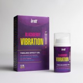 Стимулирующий гель с эффектом вибрации Blackberry Vibration - 15 мл. - INTT - купить с доставкой в Петрозаводске