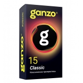 Классические презервативы с обильной смазкой Ganzo Classic - 15 шт. - Ganzo - купить с доставкой в Петрозаводске