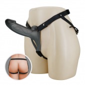 Черный полый мужской страпон London - 16,8 см. - Baile - купить с доставкой в Петрозаводске