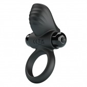 Черное эрекционное кольцо с вибрацией Adrien - Baile - в Петрозаводске купить с доставкой