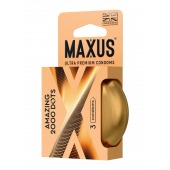 Точечные презервативы MAXUS 2000 Amazing Dots с железным кейсом - 3 шт. - Maxus - купить с доставкой в Петрозаводске