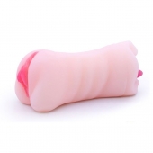 Телесный двусторонний мастурбатор - вагина и ротик - Boys of Toys - в Петрозаводске купить с доставкой