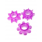 Набор из 3 лиловых эрекционных колец различной формы - Erowoman-Eroman - в Петрозаводске купить с доставкой