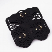 Фигурный набор для БДСМ-игр с узорами и золотистой фурнитурой - Crazy Handmade - купить с доставкой в Петрозаводске