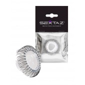 Эластичное эрекционное кольцо с длинными черными «ресничками» - Sextaz - в Петрозаводске купить с доставкой