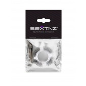 Эластичное кольцо с «ресничками» и 4 шариками - Sextaz - в Петрозаводске купить с доставкой