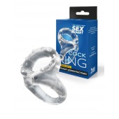 Прозрачное двойное эрекционное кольцо - Sex Expert - в Петрозаводске купить с доставкой