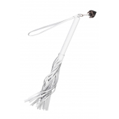 Белая кожаная плеть - 50 см. - Pecado - купить с доставкой в Петрозаводске