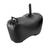 Черное надувное кресло с платформой для фиксации дилдо Body Dock Inflatable Love Seat - Pipedream - купить с доставкой в Петрозаводске