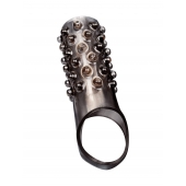 Дымчатая насадка на пенис с выпуклостями - 12 см. - Sex Expert - в Петрозаводске купить с доставкой