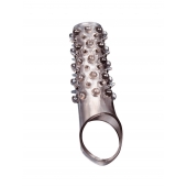 Дымчатая насадка на пенис с шипами и выпуклостями - 12 см. - Sex Expert - в Петрозаводске купить с доставкой
