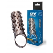 Дымчатая насадка на пенис с шипами и выпуклостями - 12,5 см. - Sex Expert - в Петрозаводске купить с доставкой