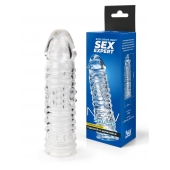 Прозрачная закрытая насадка на пенис - 17 см. - Sex Expert - в Петрозаводске купить с доставкой