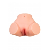 Телесный реалистичный мастурбатор-полуторс с 2 любовными входами - No Name - в Петрозаводске купить с доставкой